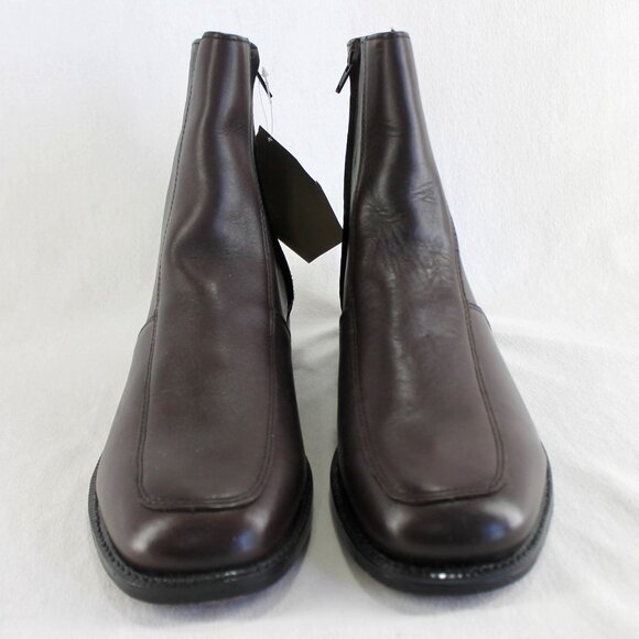 Executive Imperials Leather Dress Boots Mens Size 12 E Brown Zip Up Ankle 910 main image 9